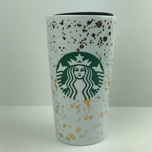 Starbucks Holiday 2019 Tumbler 12oz Gold Confetti